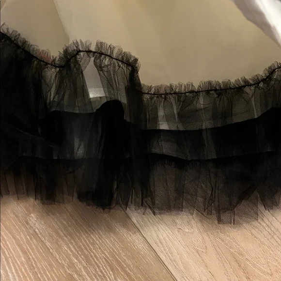 Jessica McClintock Strapless Dress with Black Lace - Picture 6 of 7